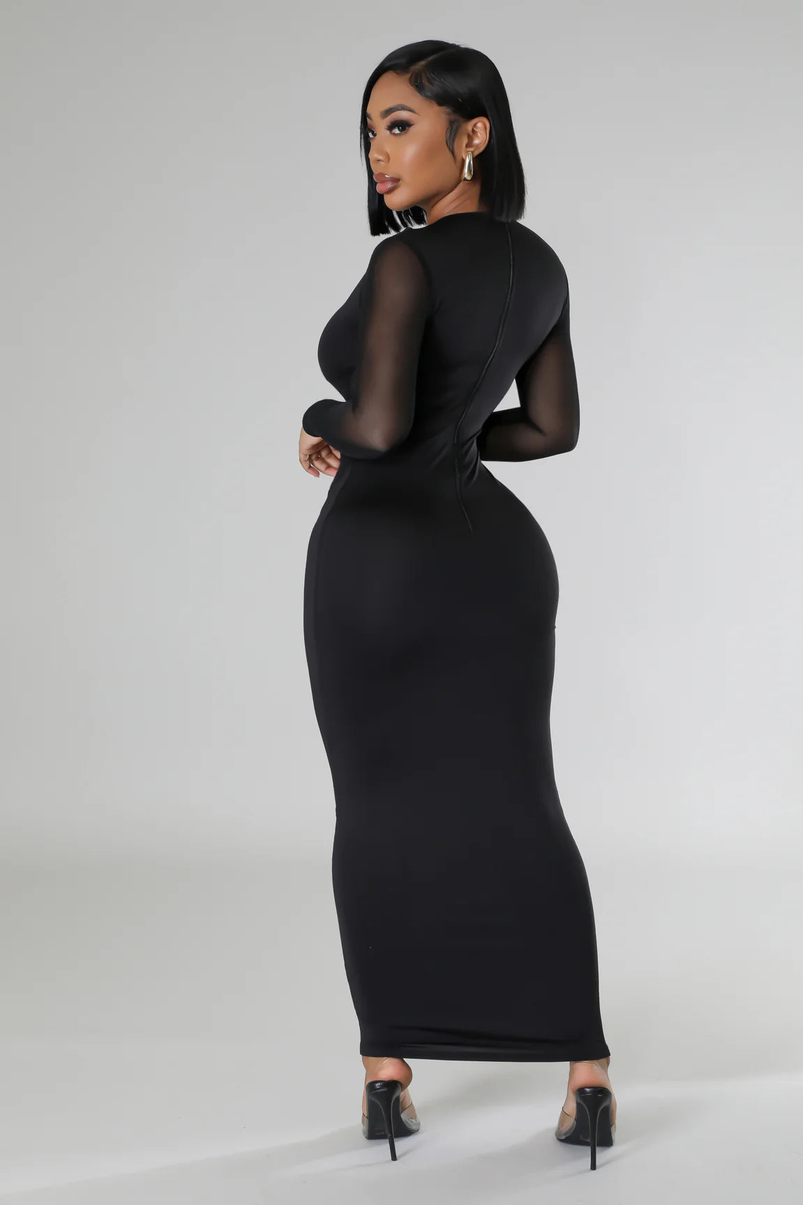 Mariella Mesh Cut Out Dress