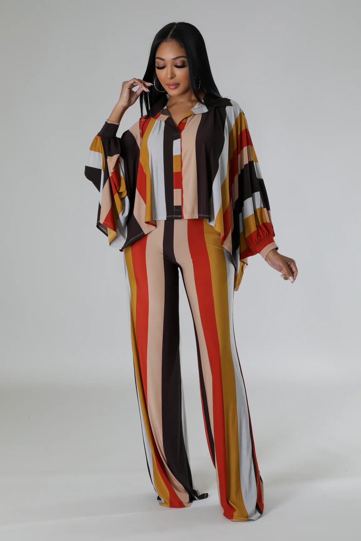 Makenzie long Sleeve Pant Set