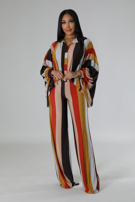 Makenzie long Sleeve Pant Set