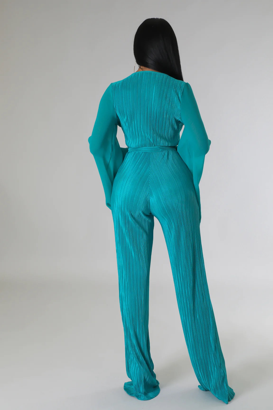 Fall On My Charm Jumpsuit Teal