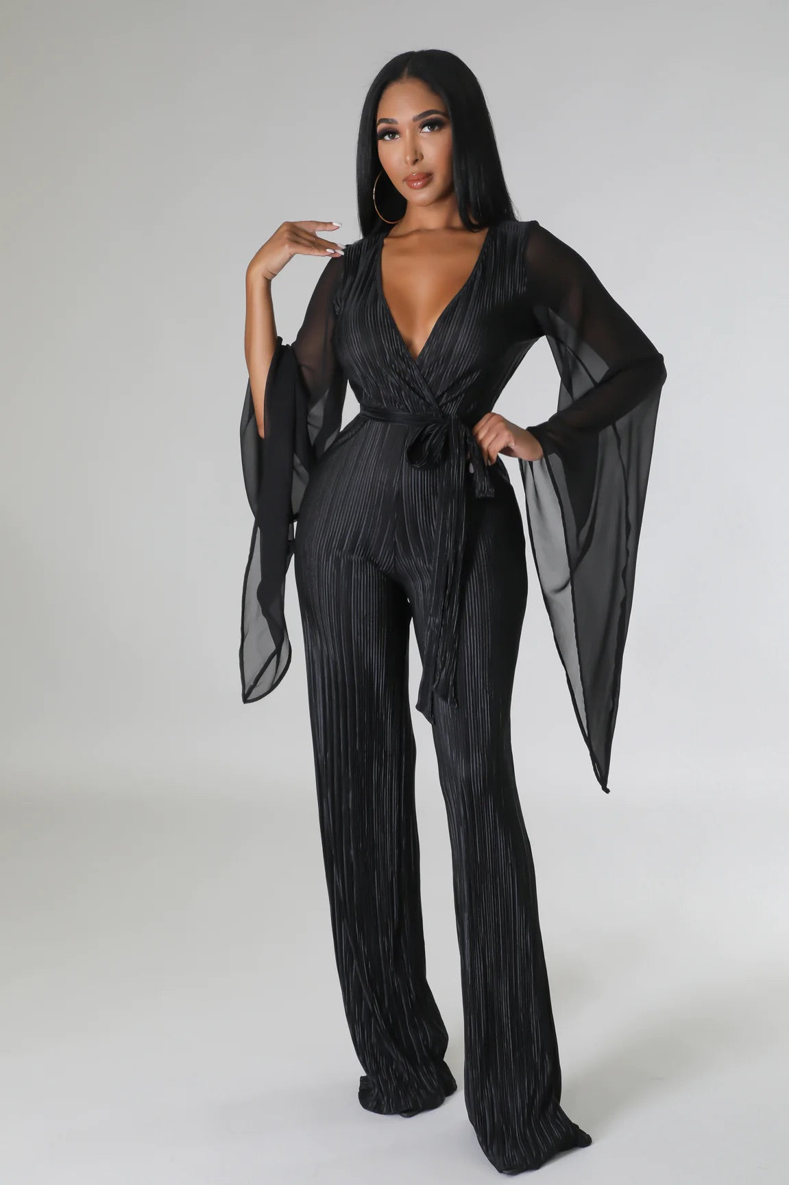 Fall On My Charm Jumpsuit Black