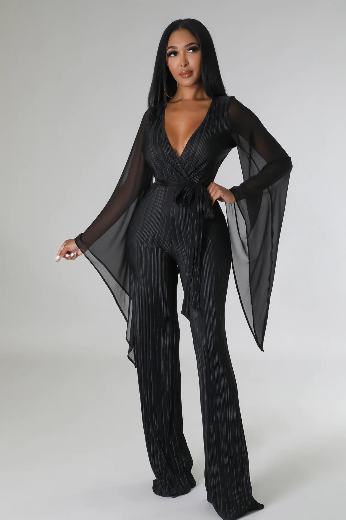 Fall On My Charm Jumpsuit Black