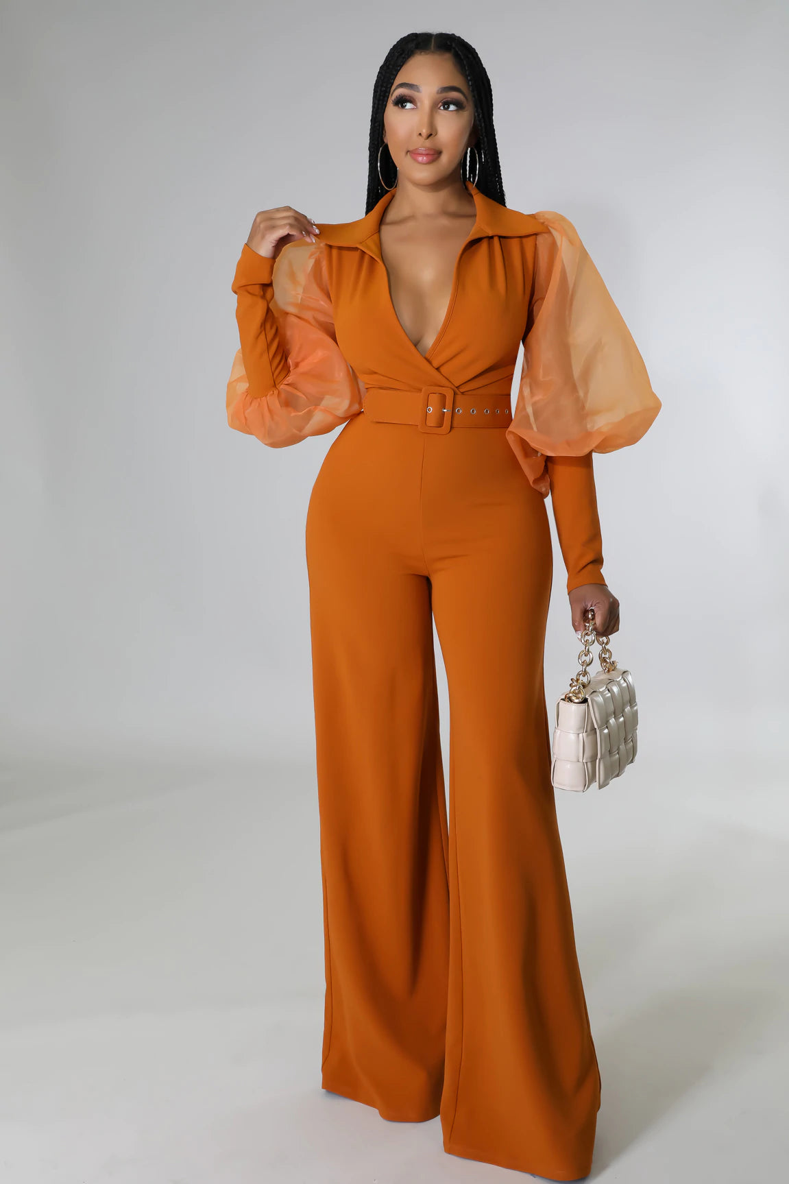 Ready For The Day Jumpsuit Camel