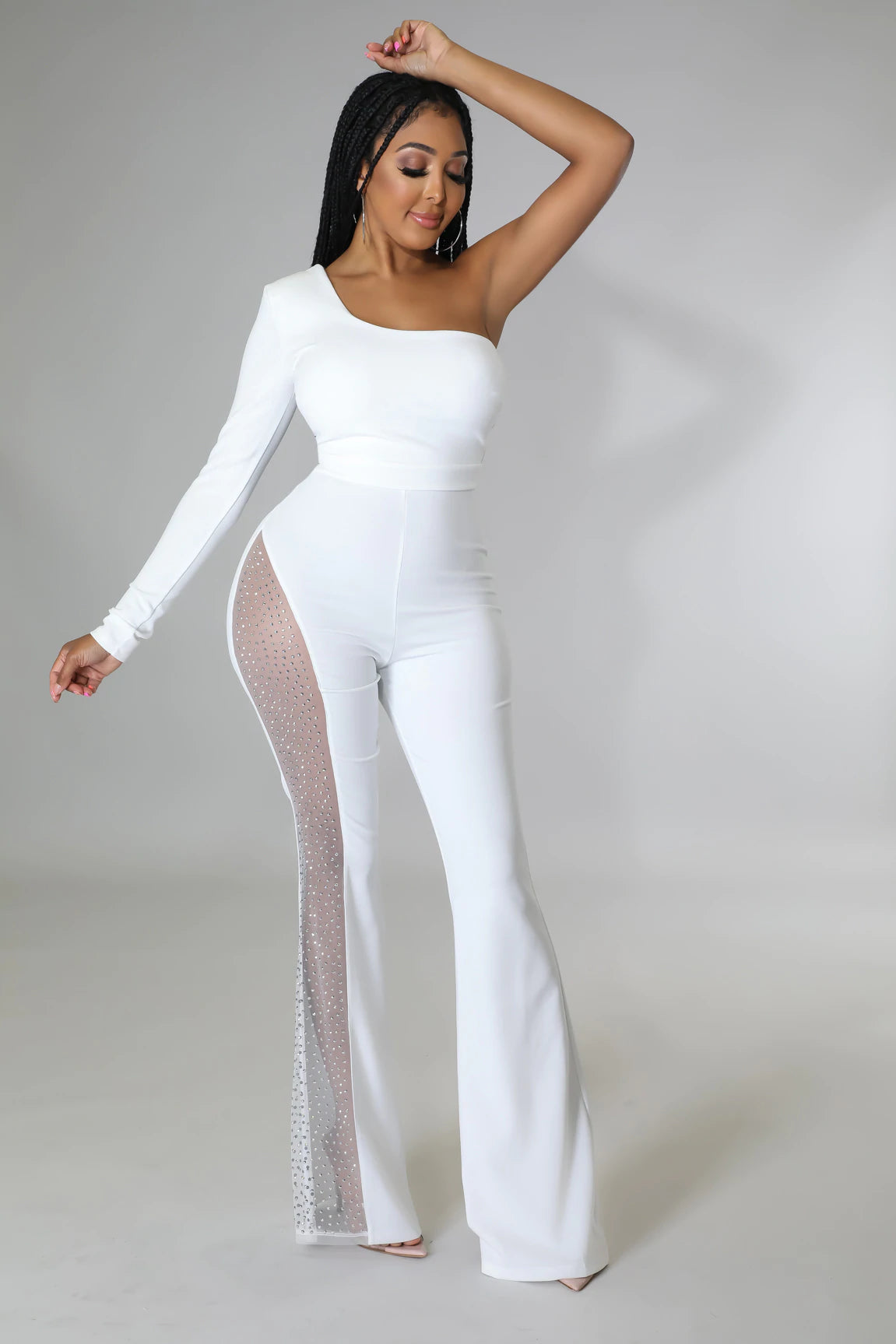 Jessy Babe Jumpsuit White