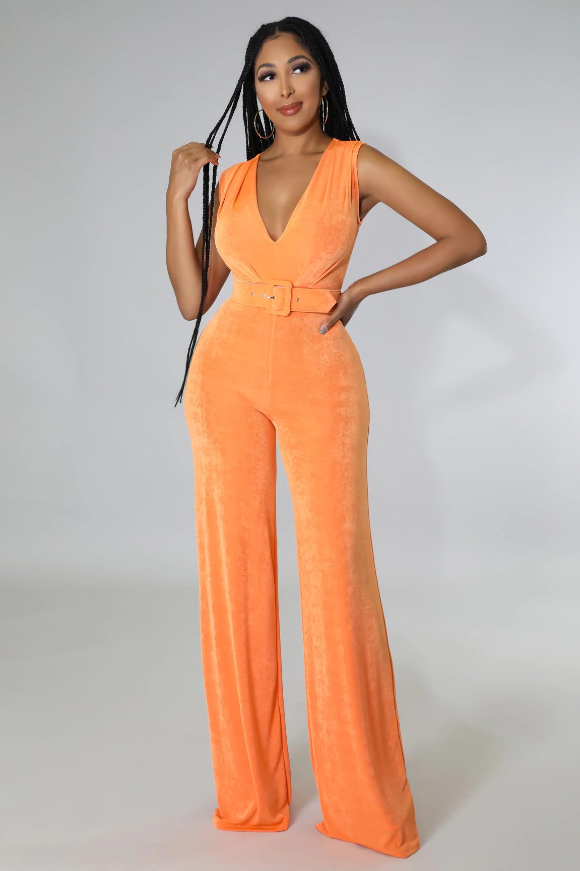 Live ur Best Life Jumpsuit - Orange