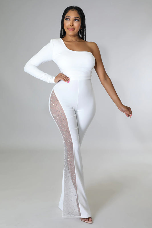 Jessy Babe Jumpsuit White