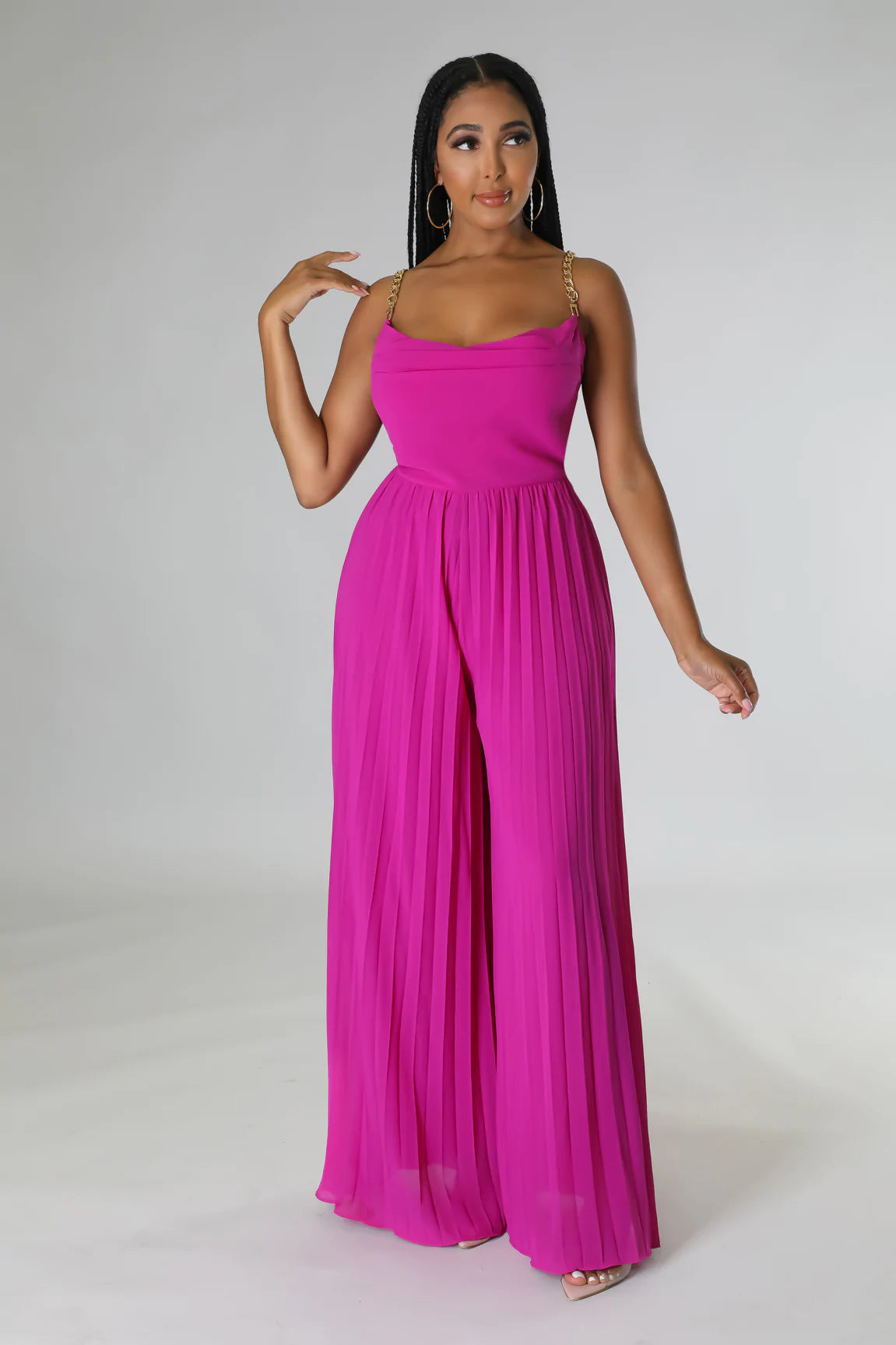 Adrianna Jumpsuit Magenta