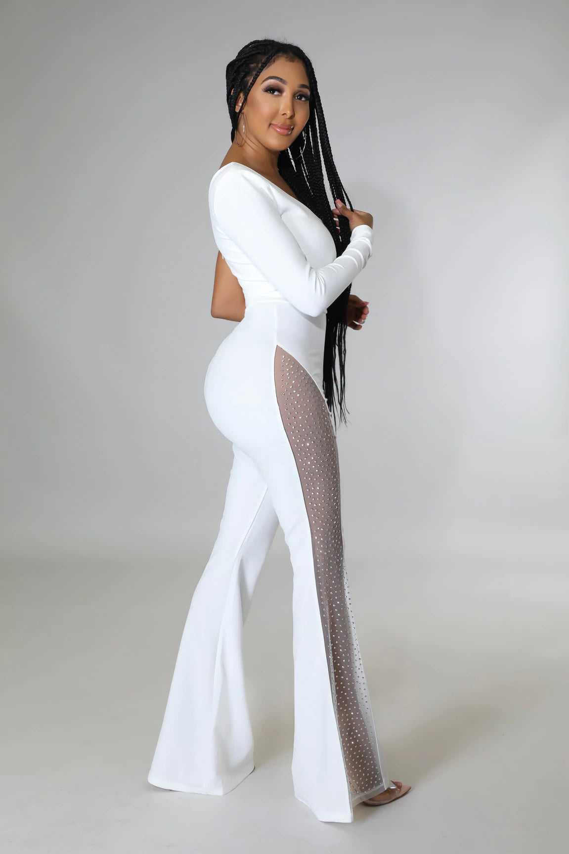 Jessy Babe Jumpsuit White