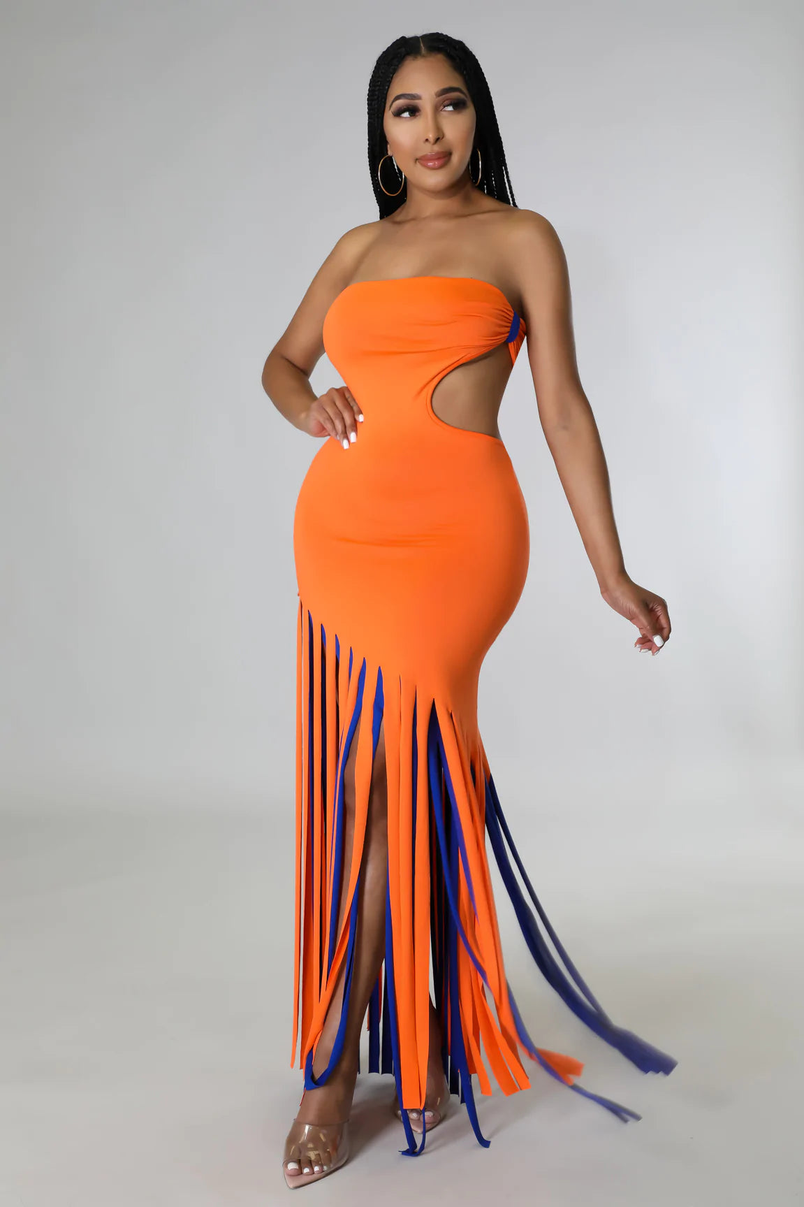 Feeling Midi Dress Orange