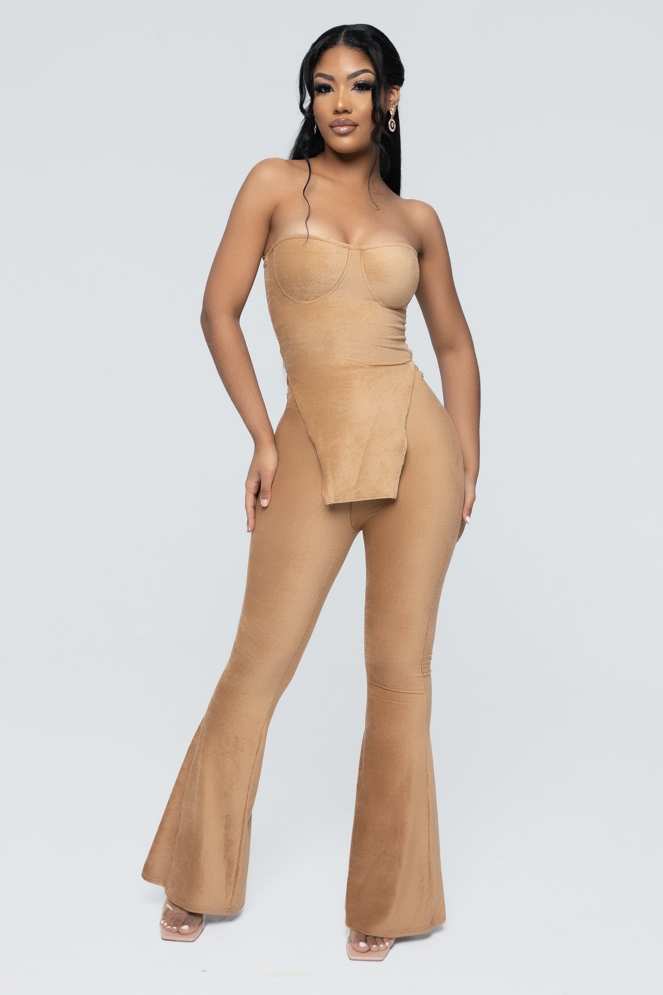 Andreina Half Breast Pant Set