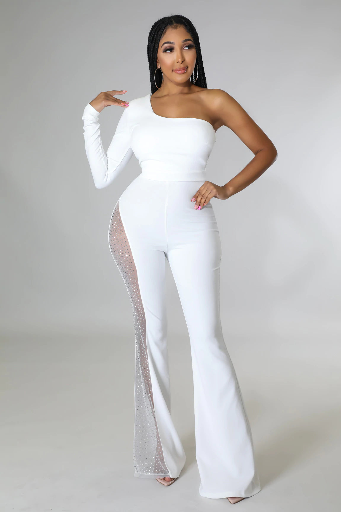 Jessy Babe Jumpsuit White