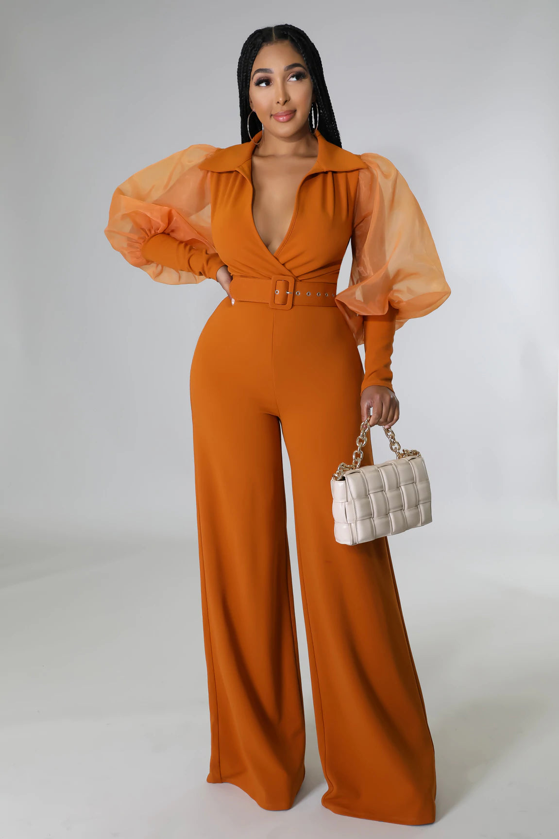 Ready For The Day Jumpsuit Camel