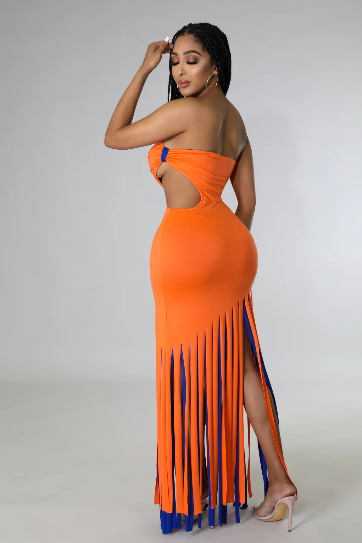 Feeling Midi Dress Orange