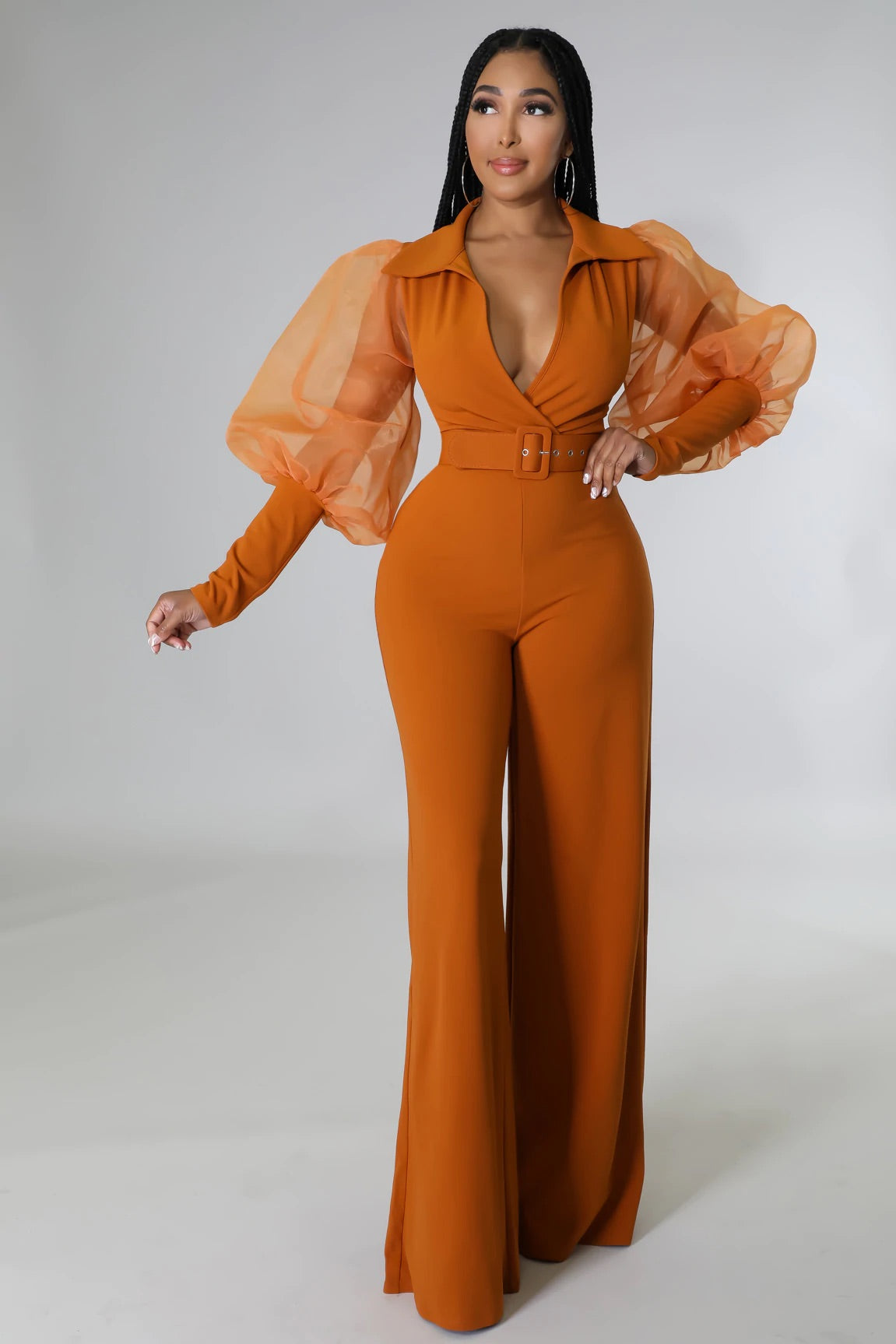 Ready For The Day Jumpsuit Camel