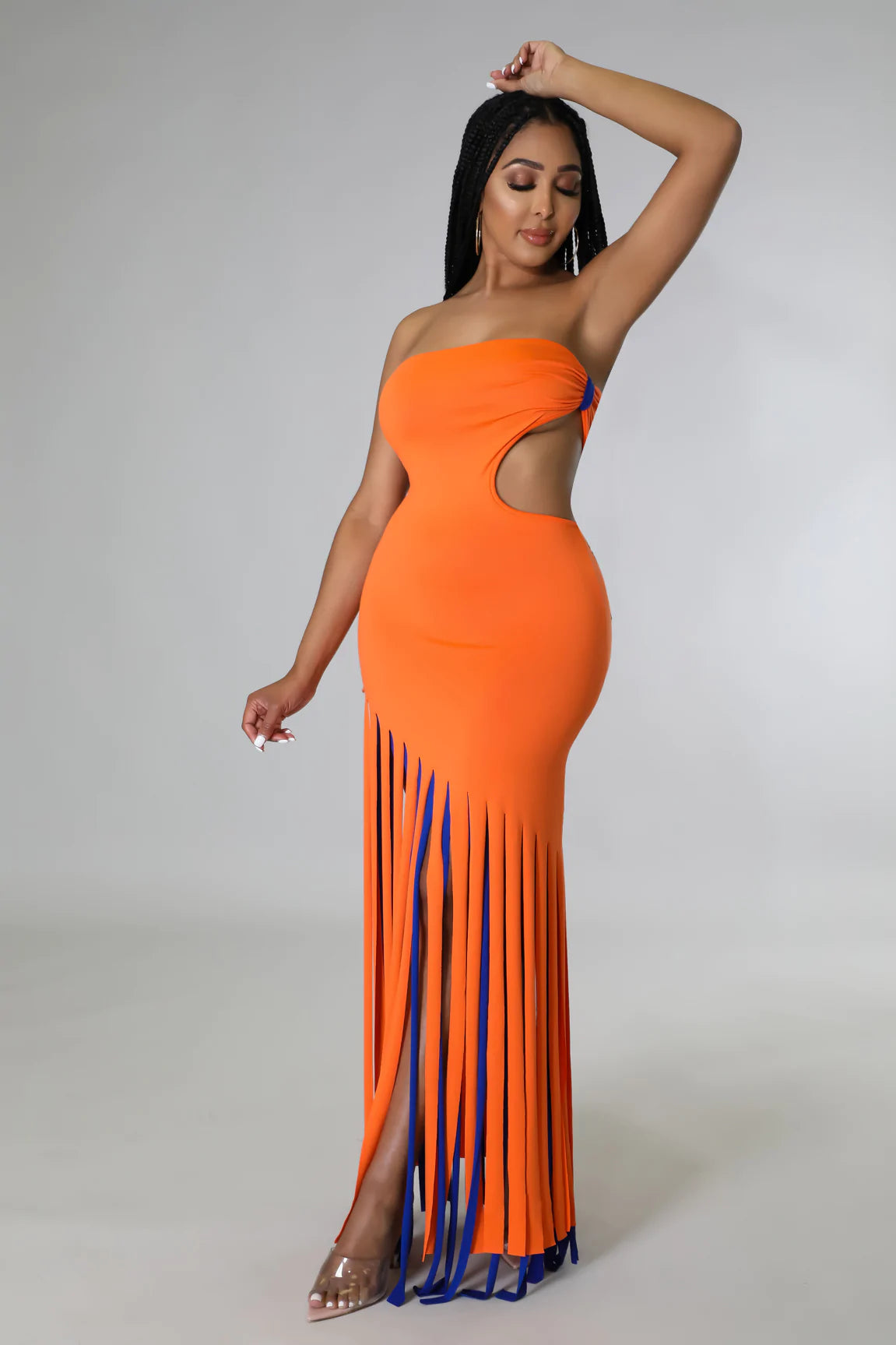 Feeling Midi Dress Orange