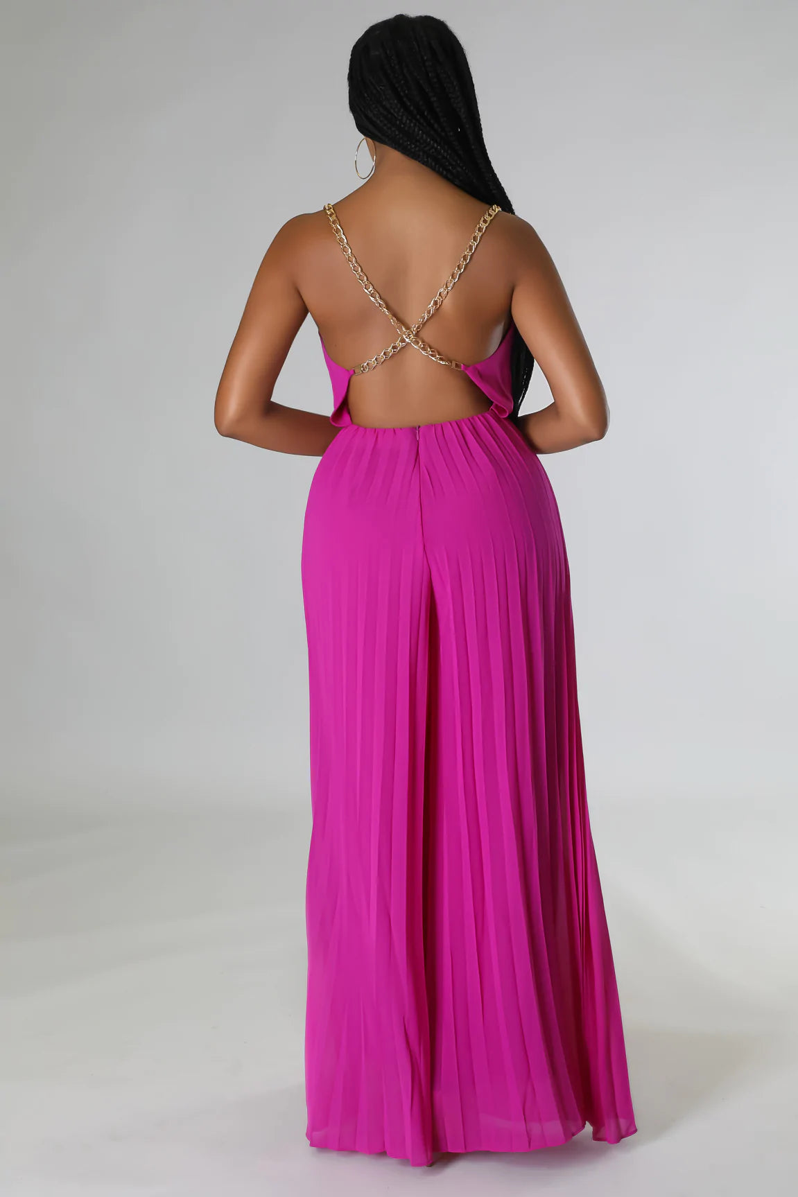 Adrianna Jumpsuit Magenta